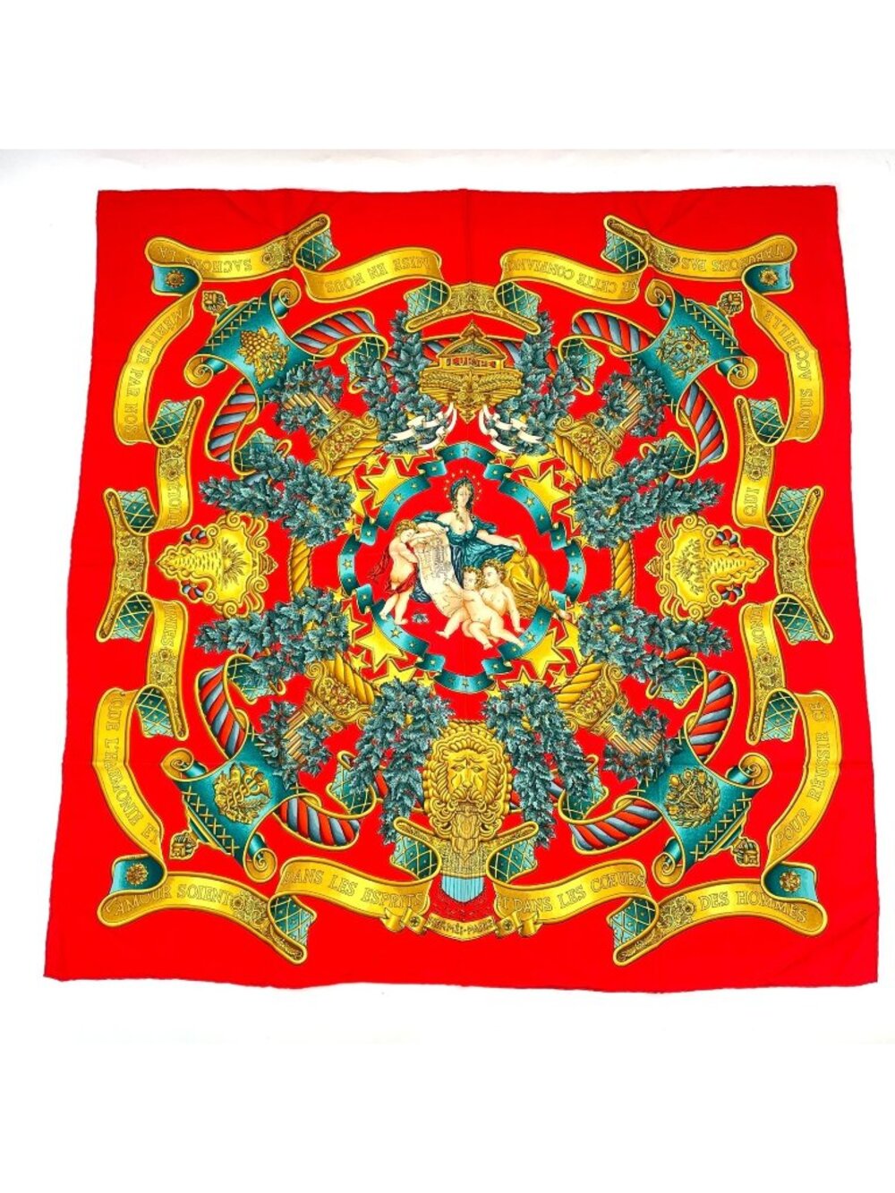 Hermes Scarf Carre 90 Silk Europe Goddess Children